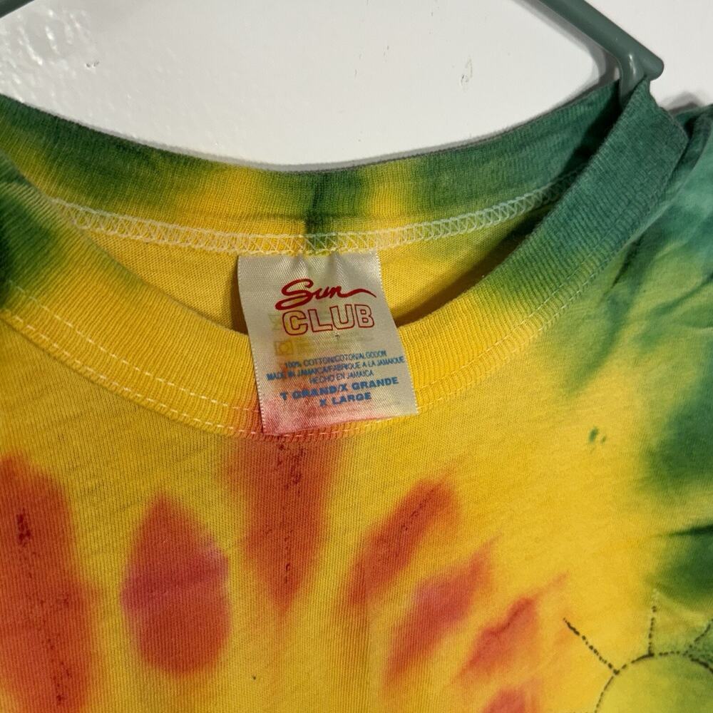 VTG Sun Club T-Shirt Adult S Tye-Dye Beach Memories of Jamaica Single Stitch 90s - Picture 3 of 8
